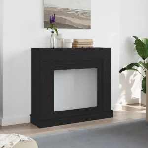 Cadre de cheminée large 100 x 30 x 87,5 cm bois d'ingénierie – vue principale