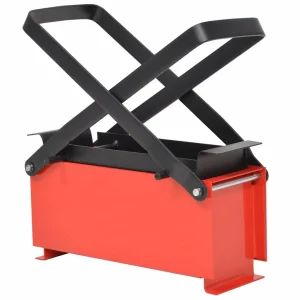 Presse à briquettes de papier compacte 34 x 14 x 14 cm rouge et noir – vue principale
