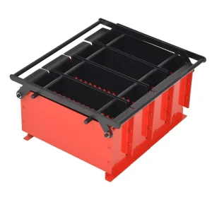 Presse à briquettes de papier grand format 38 x 31 x 18 cm rouge et noir – vue principale